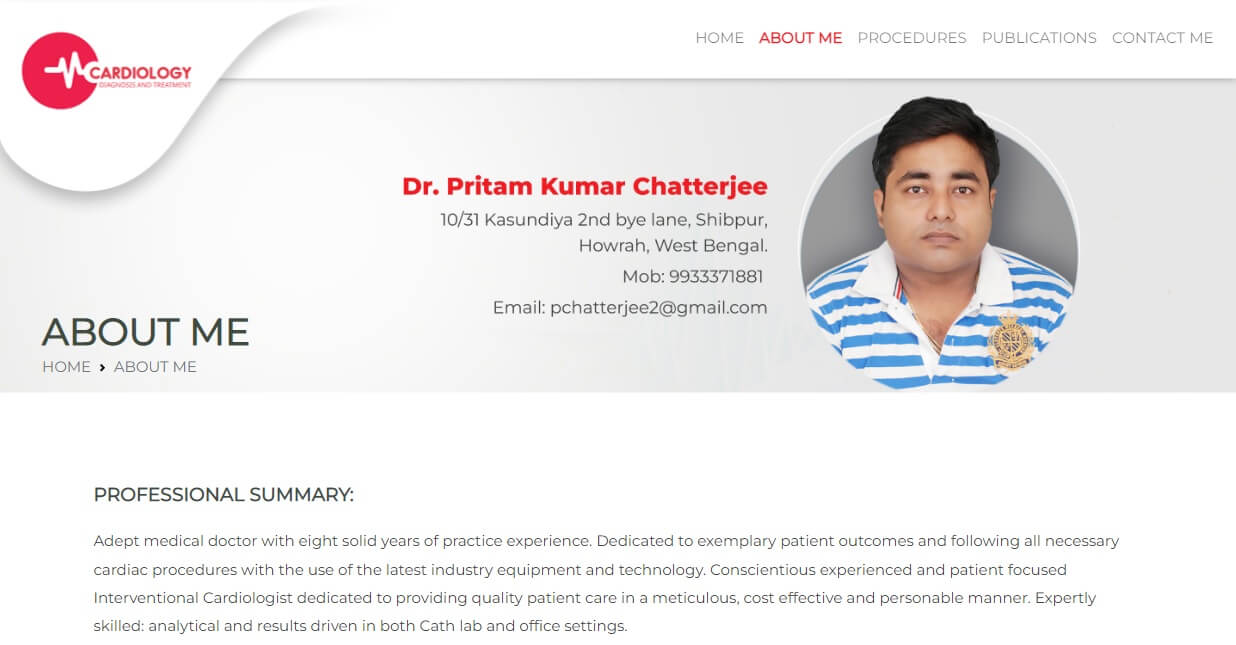 Dr Pritam's Website.