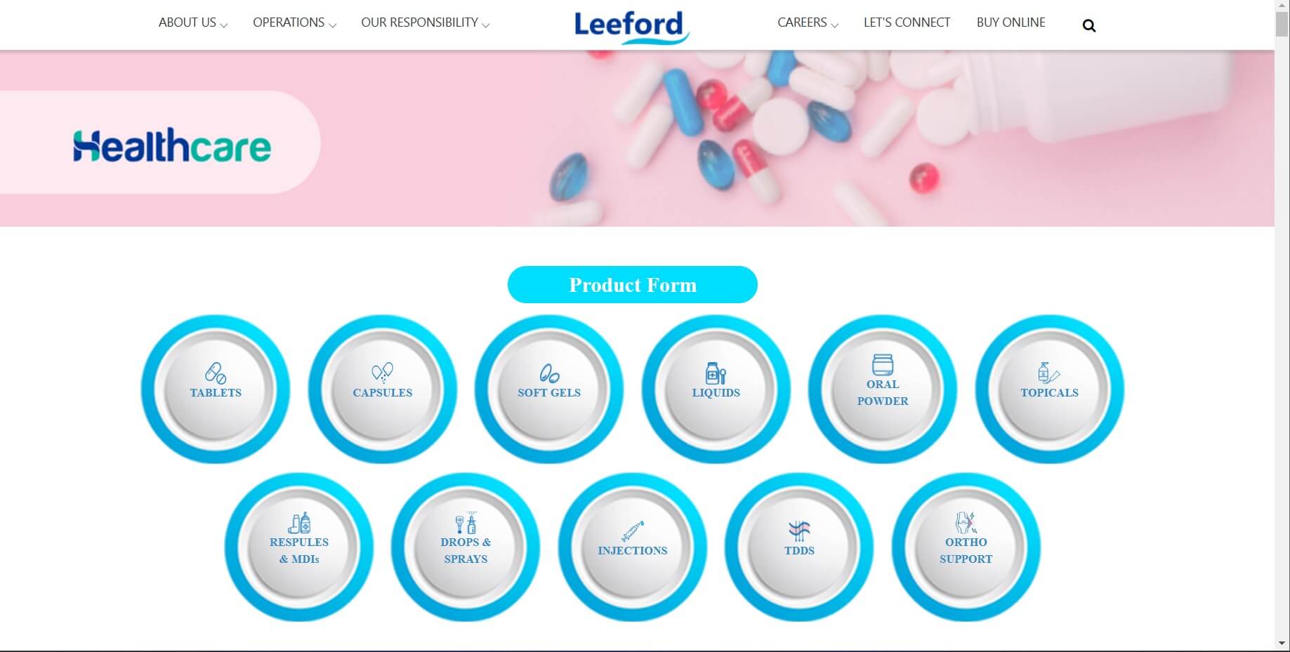 Leeford - Products Page